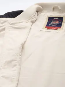 U.S. Polo Assn. Denim Co. Mandarin Collar Embroidered Varsity Jacket