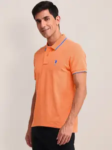U.S. Polo Assn. Polo Collar Pure Cotton Slim Fit T-shirt