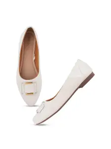 DressBerry Women Synthetic Leather Ballerinas with Bows Flats