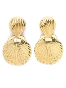 Bohey by KARATCART Gold Plated Contemporary Drop Earrings