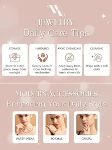 VOGUE PANASH Rose Gold-Plated Contemporary Pendants with Chains