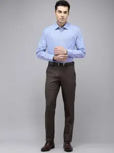 Van Heusen Slim Fit Self Checked Pure Cotton Formal Shirt