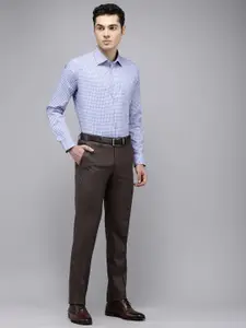 Van Heusen Slim Fit Self Checked Pure Cotton Formal Shirt