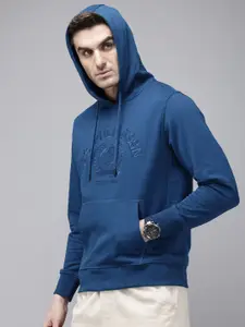 U.S. Polo Assn. Brand Logo Embroidered Hooded Sweatshirt