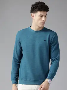 Van Heusen Sport Sweatshirt with Brand-Logo Detailing
