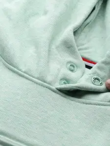 Van Heusen Sport Printed Embossed Hooded Sweatshirt