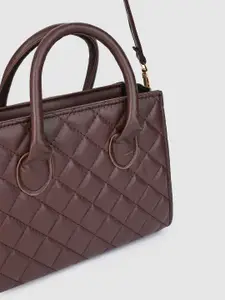 Styli Women Diamond Quilted Handbag with Detachable Strap