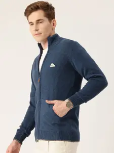 Monte Carlo Mock Collar Front Open Woollen Sweater