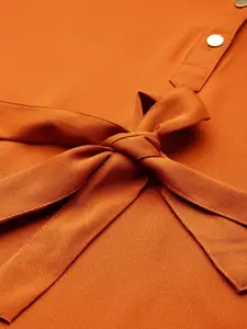 Chemistry Crepe Shirt Dress With Belt