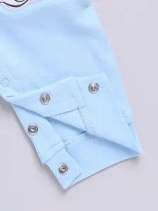 Moms Love Infant Boys Tom and Jerry Printed Pure Cotton Dungaree With T-Shirt