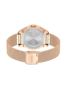 BOSS Women Dance Patterned Dial & Bracelet Style Straps Analogue Watch 1540161