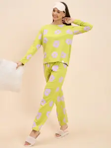 Sweet Dreams Women Printed Pure Cotton Night suit