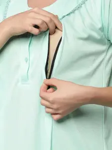 Be You Women Solid Pack Of 2 Maxi Nightdress