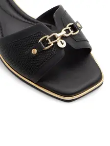 ALDO Women Textured Open Toe Flats