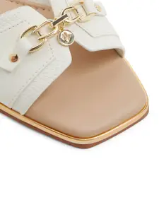 ALDO Women Textured Open Toe Flats