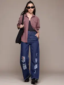 The Roadster Lifestyle Co. Women Corduroy Casual Shirt