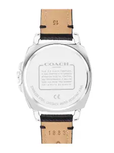 Coach Women Coach Boyfriend Embellished Dial & Leather Straps Analogue Watch 14503152