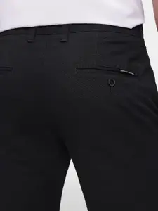 French Connection Men Textured Slim Fit Chinos Trousers