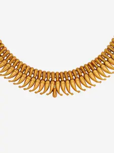 Kushal's Fashion Jewellery Gold-Plated Antique Necklace