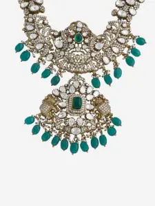 Kushal's Fashion Jewellery Antique Kundan Necklace