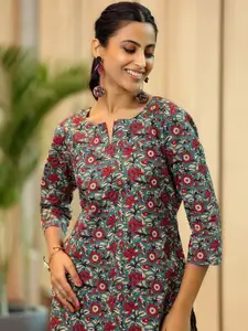 Libas Floral Printed Pure Cotton Kurti