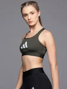 ADIDAS Brand Logo Printed Medium Coverage Lightly Padded Pwrct Bl Training Bra