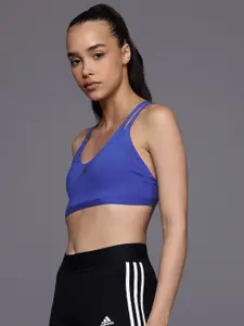 ADIDAS Medium Coverage Lightly Padded Aerim Ls Strngt Training Bra