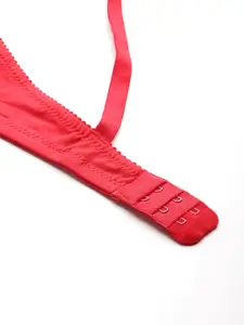 DressBerry Floral Laced Full Coverage Bra