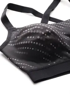 DressBerry Geometric Printed Full Coverage Lightly Padded Workout Bra