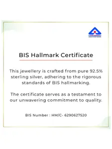 Kushal's Fashion Jewellery  Sterling Silver Gold-Plated Cubic Zirconia Finger Ring