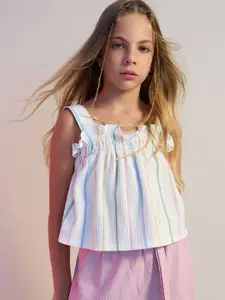 DeFacto Girls A-Line Striped Top