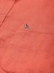 Mr Bowerbird Men Standard Tailored Fit Pure Linen Casual Shirt