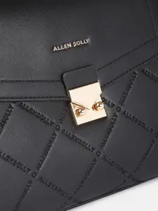 Allen Solly Brand Logo Printed Structured Satchel
