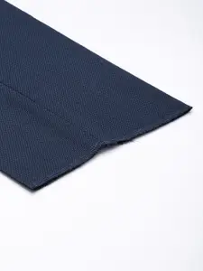 Van Heusen Men Textured Slim Fit Formal Trousers