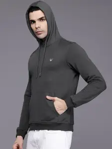 Allen Solly Solid Hooded Sweatshirt