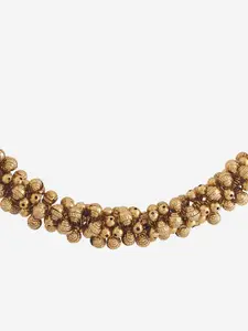 Kushal's Fashion Jewellery Gold-Plated Antique Necklace