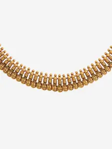 Kushal's Fashion Jewellery Gold-Plated Antique Necklace