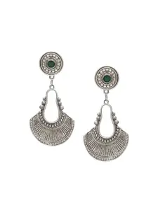 OOMPH Artificial Stones and Beads Contemporary Drop Earrings