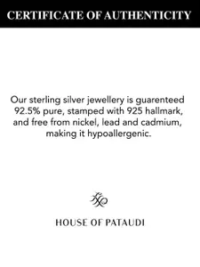 Sangria Rhodium-Plated 925 Sterling Silver Artificial Beads Anklet