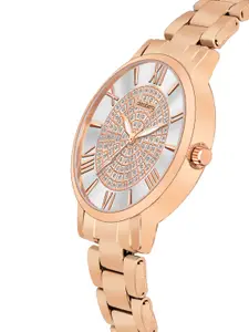 DressBerry Women Embellished Dial & Bracelet Style Straps Analogue Watch DBSet24 Set-22