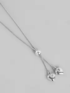Carlton London Rhodium-Plated Necklace