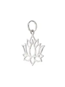 DressBerry 925 Sterling Silver Lotus Contemporary Pendant with Chain