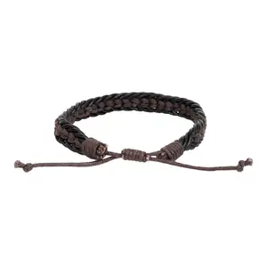 WROGN Men Dial & Leather Bracelet Style Straps Analogue Watch WRNWJ24 Set-02