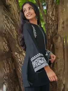 Atha Fashion Women Embroidered Thread Work Pure Cotton Kurti