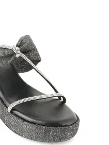 DressBerry Embellished Wedge Heel Sandals