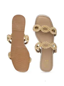 CAI Women Beaded Eyelit Flats