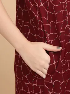 Sweet Dreams Printed Pure Cotton Maxi Nightdress