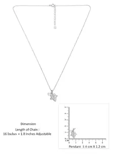 KAI JEWEL 925 Sterling Silver Rhodium-Plated Pearls Beaded Pendant