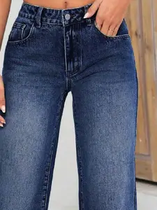 Kotty Women Straight Fit High-Rise Stretchable Jeans