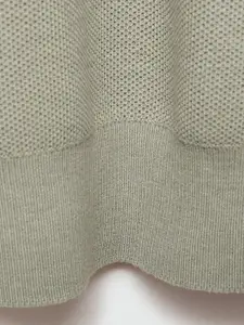 MANGO MAN Structure Knitted Polo Pullover